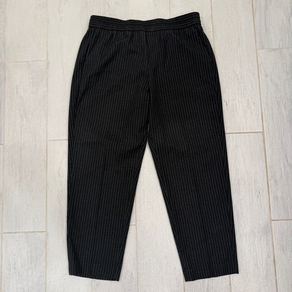 Banana Republic Grey Pinstripe Dress Pants